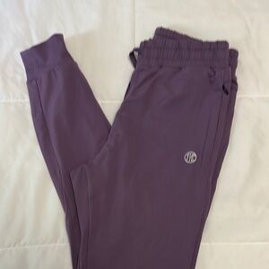 Til You Collapse Purple High Waist Joggers